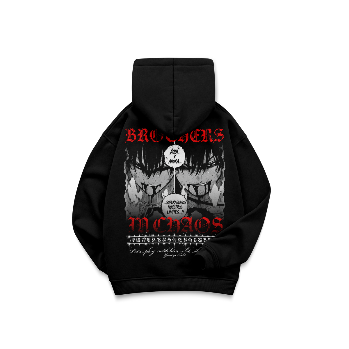 YAMI Y NACHT - OVERSIZE DOUBLE GRAPHIC HOODIE