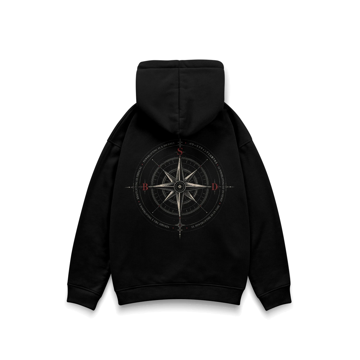 POWERLIFTING IS A JOURNEY - OVERSIZE DOUBLE GRAPHIC HOODIE