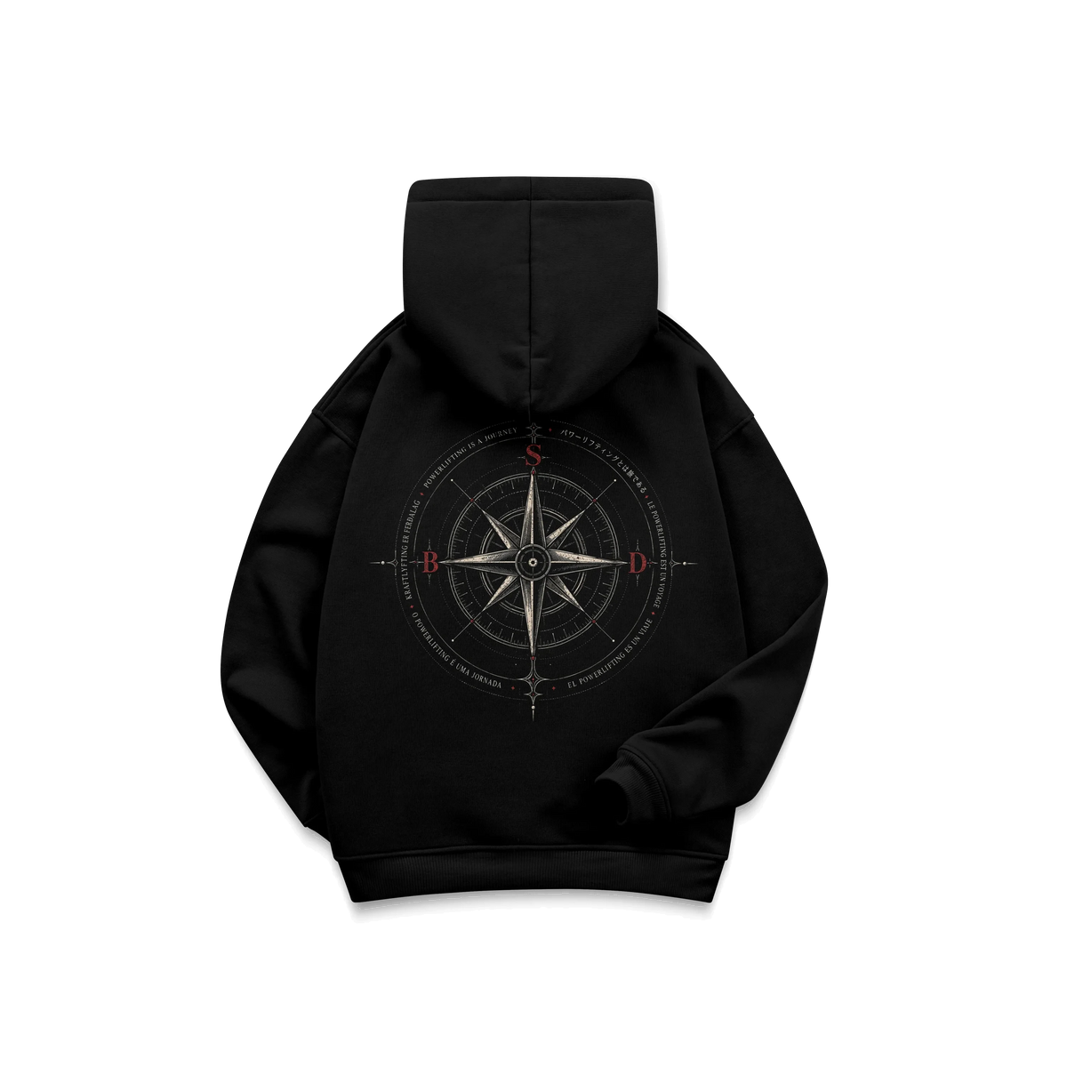 POWERLIFTING IS A JOURNEY - OVERSIZE DOUBLE GRAPHIC HOODIE