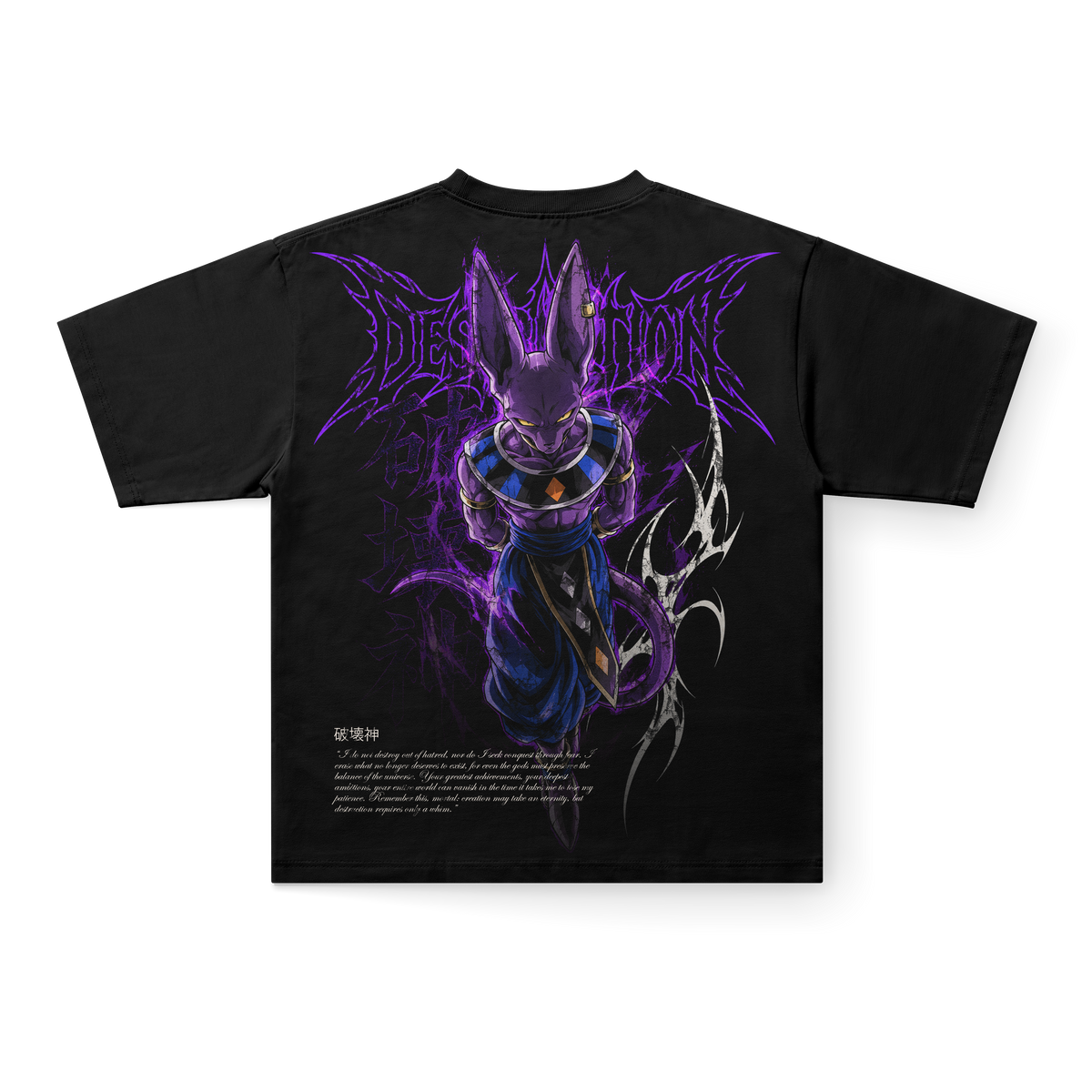 Bills Destruction – Double Graphic Tee Dragon Ball, espalda