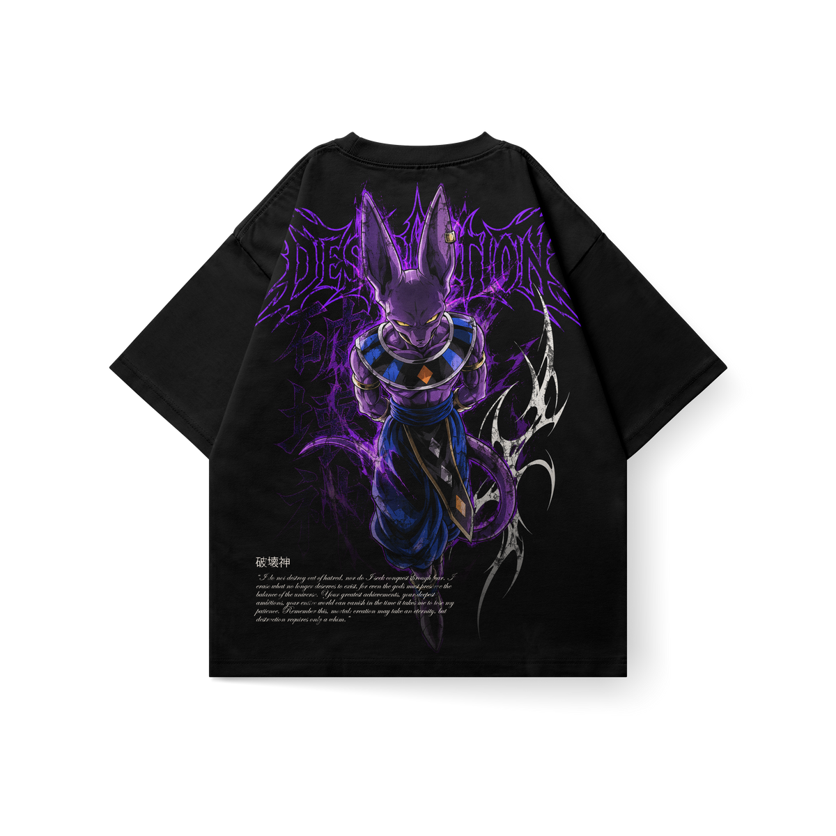 Bills Destruction – Double Graphic Tee Dragon Ball, espalda