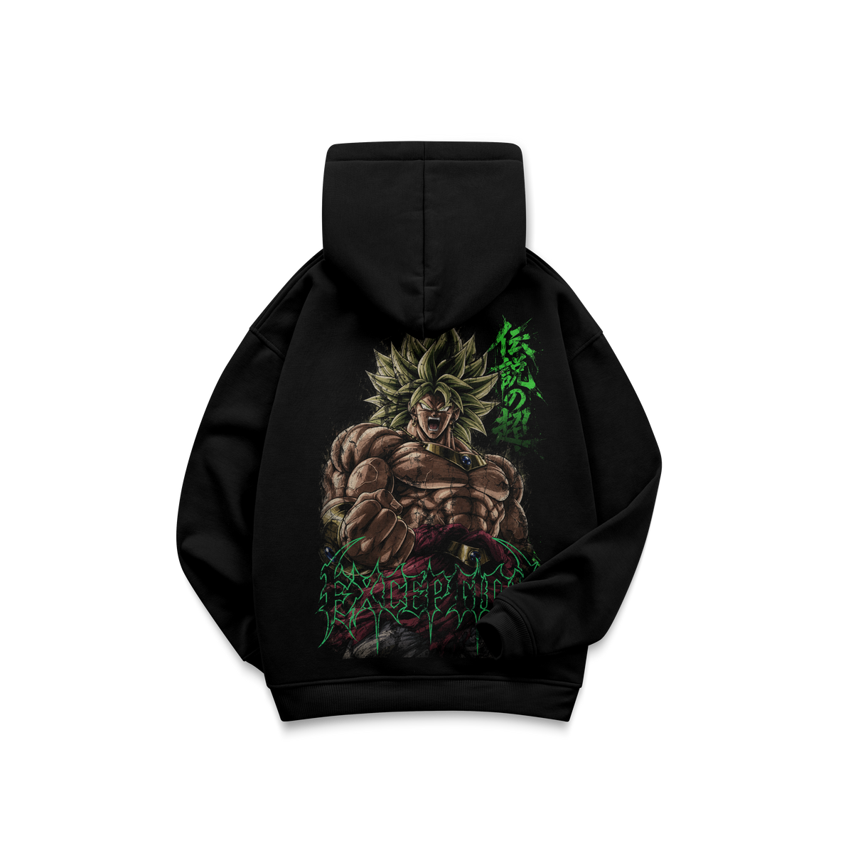 Broly – Hoodie Dragon Ball, espalda