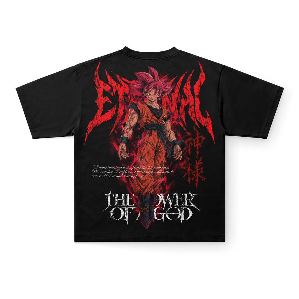 Goku SSJ God Eternal – Double Graphic Tee Dragon Ball, espalda