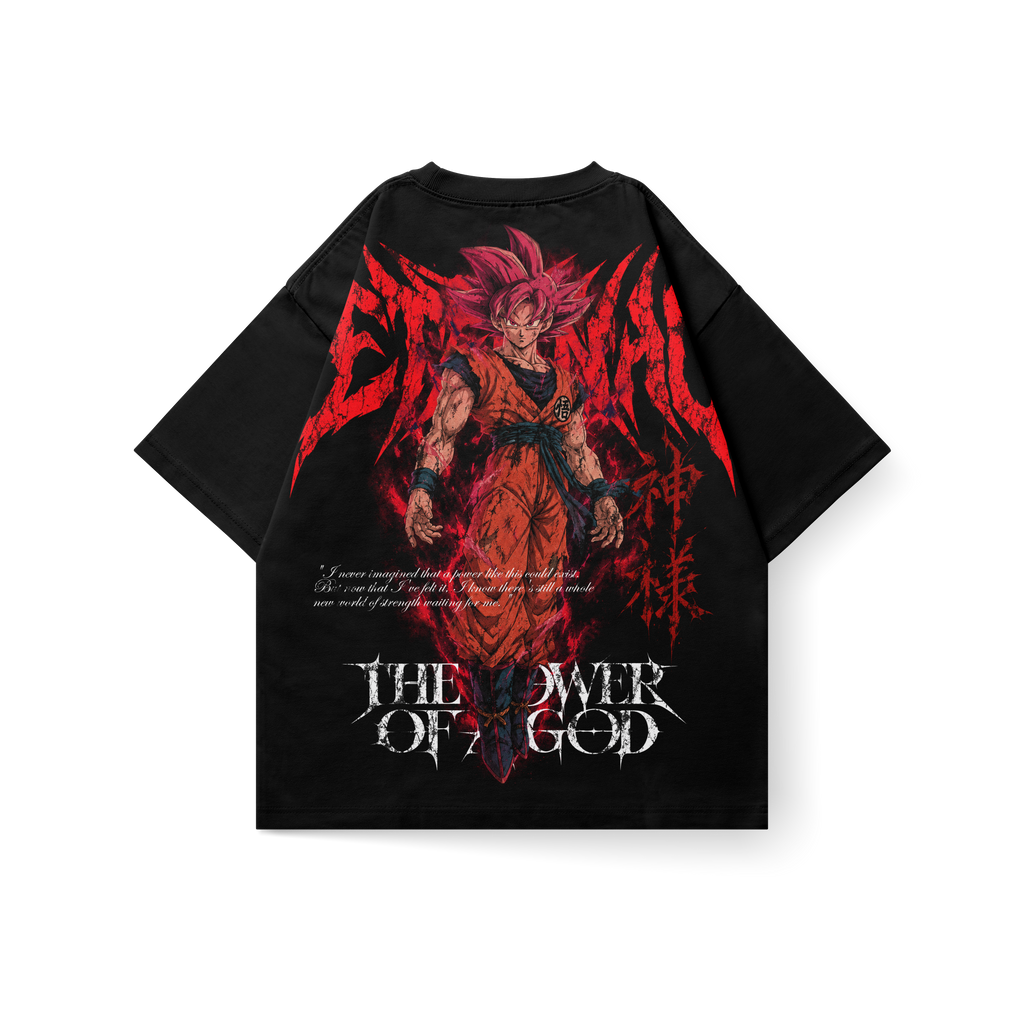 Goku SSJ God Eternal – Double Graphic Tee Dragon Ball | Exception