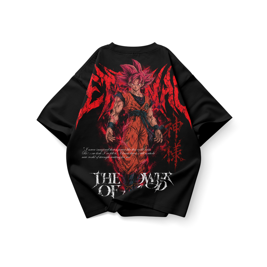 Goku SSJ God Eternal – Double Graphic Tee Dragon Ball | Exception
