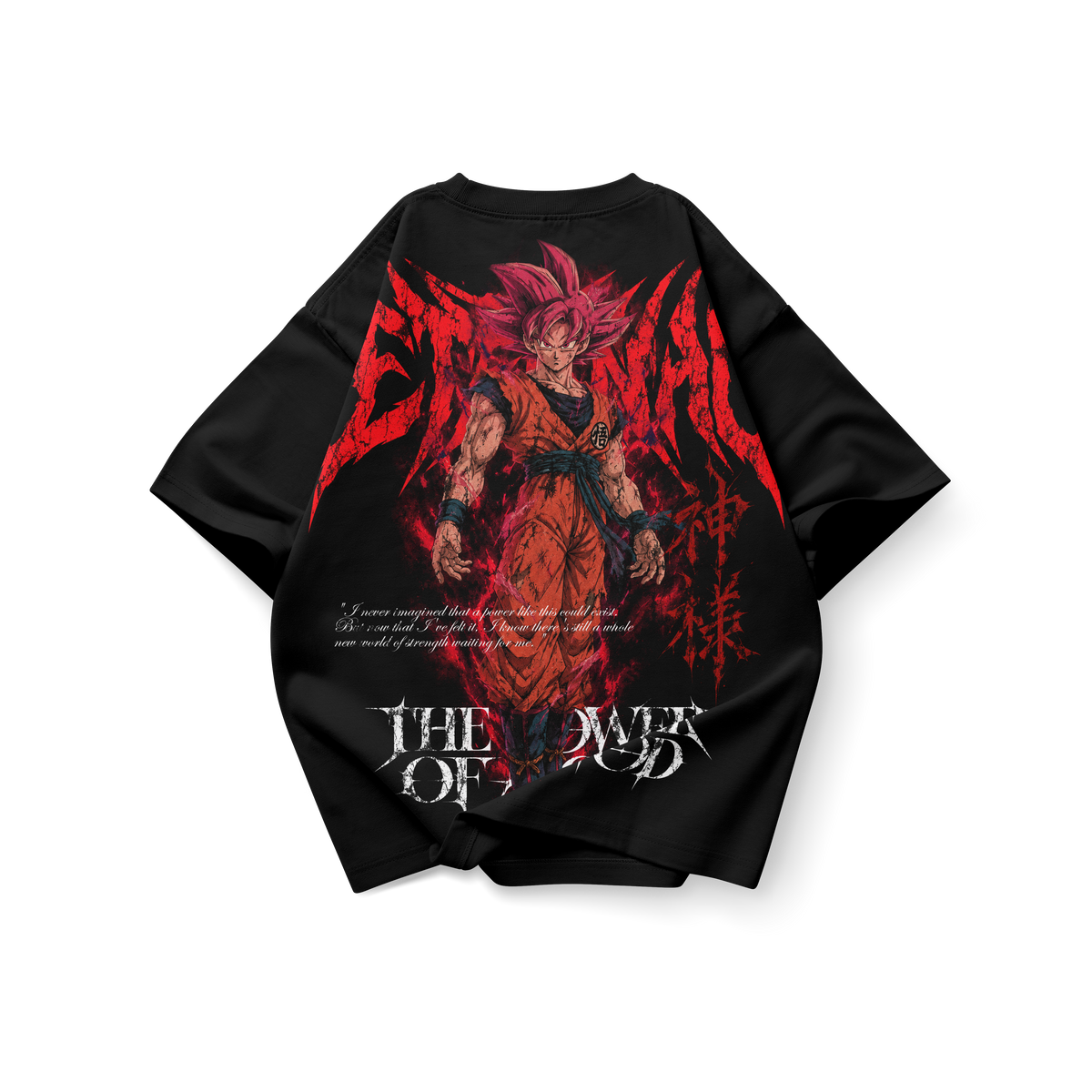 Goku SSJ God Eternal – Double Graphic Tee Dragon Ball, espalda