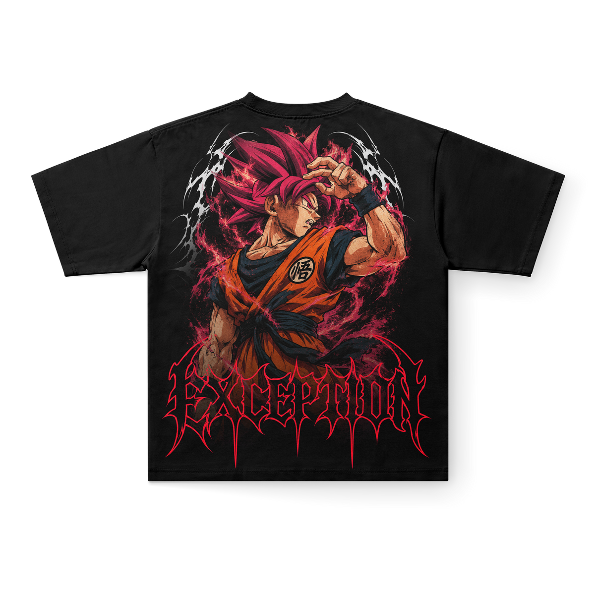 Goku SSJ God Power – Double Graphic Tee Dragon Ball, espalda
