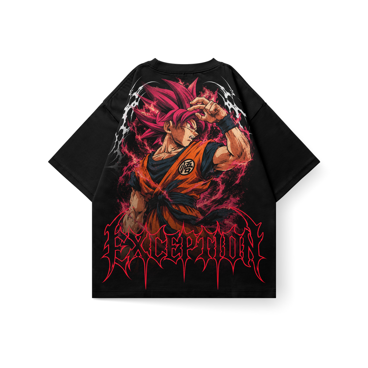 Goku SSJ God Power – Double Graphic Tee Dragon Ball, espalda