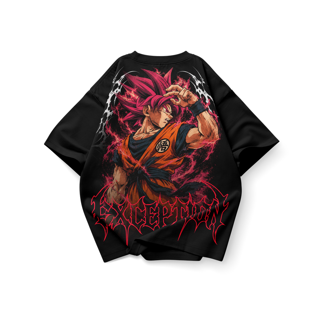Goku SSJ God Power – Double Graphic Tee Dragon Ball | Exception