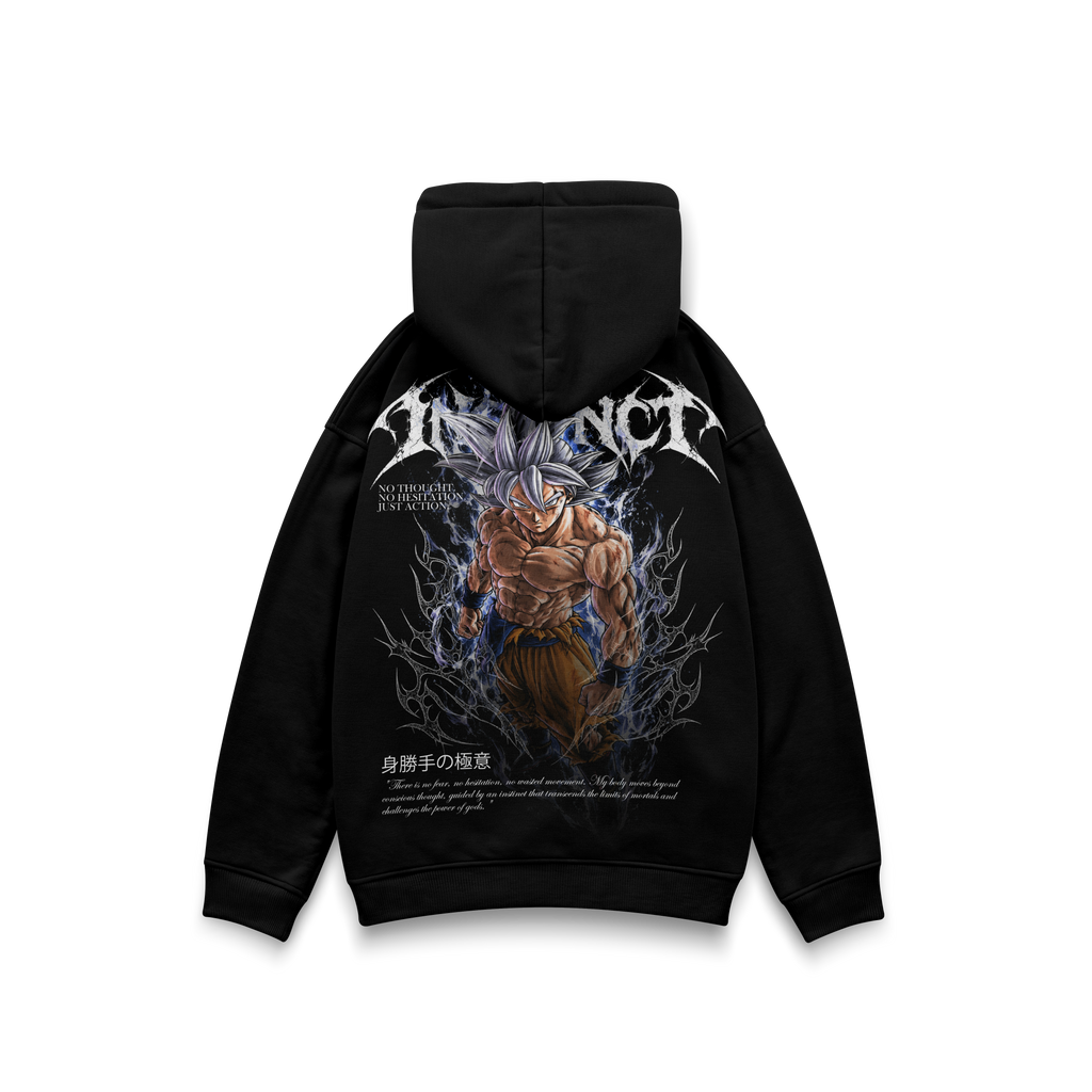 Goku Ultra Instinto – Hoodie Dragon Ball, espalda