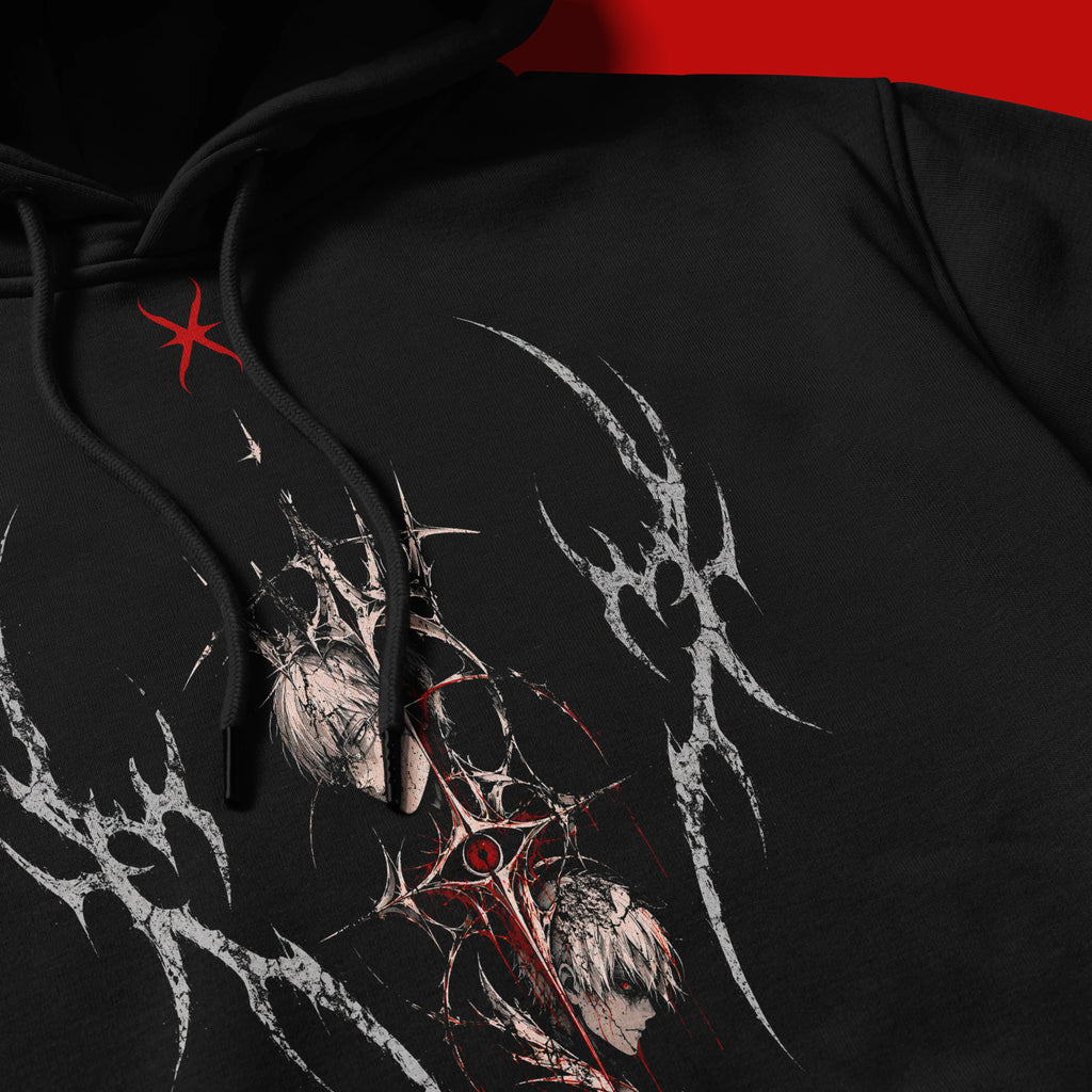 KANEKI × ARIMA - OVERSIZE DOUBLE GRAPHIC HOODIE