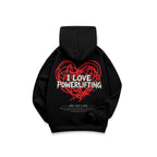 I LOVE POWERLIFTING - OVERSIZE DOUBLE GRAPHIC HOODIE