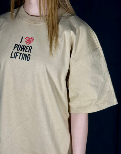 I ❤️ POWERLIFTING Oversize