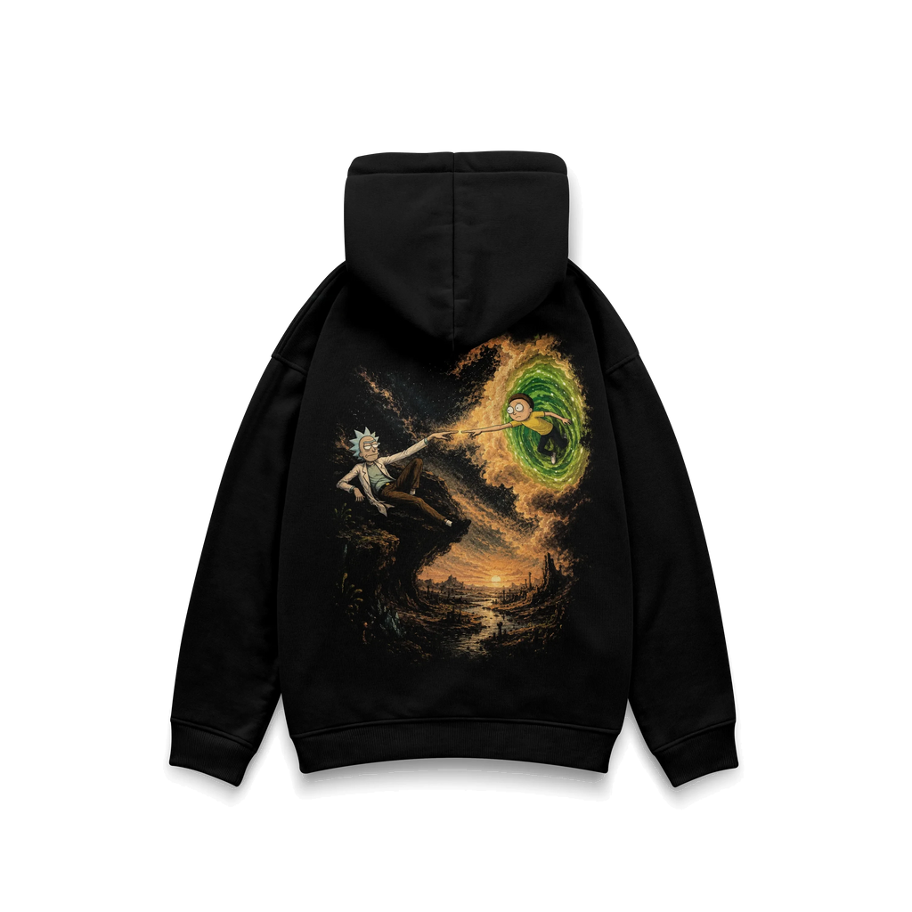 RICK AND MORTY - DOUBLE GRAPHIC HOODIE
