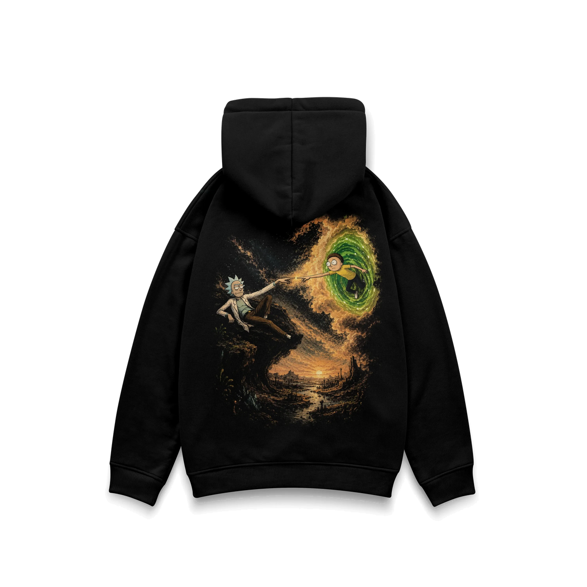 RICK AND MORTY - DOUBLE GRAPHIC HOODIE