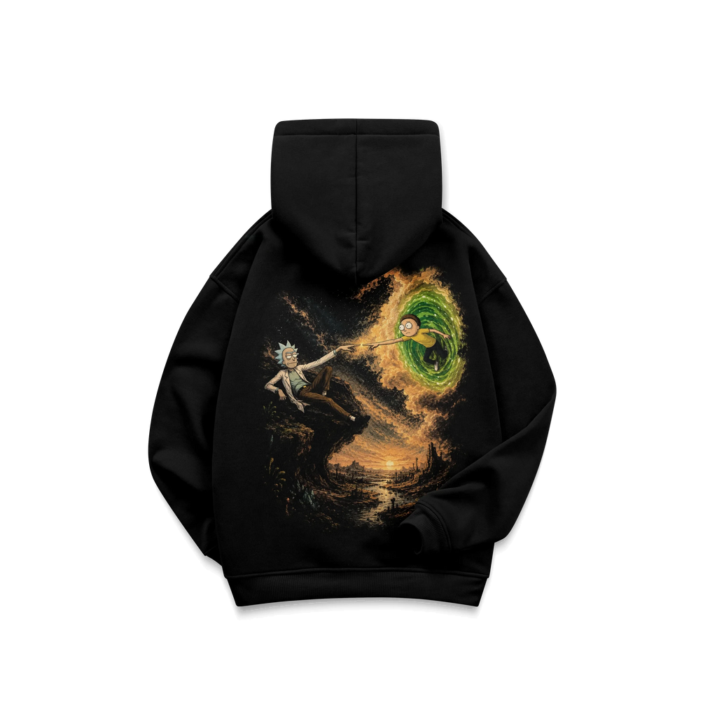 RICK AND MORTY - DOUBLE GRAPHIC HOODIE