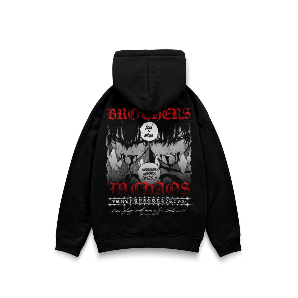 YAMI Y NACHT - OVERSIZE DOUBLE GRAPHIC HOODIE