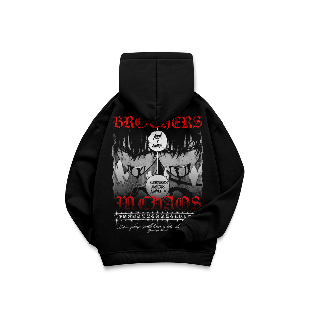 YAMI Y NACHT - OVERSIZE DOUBLE GRAPHIC HOODIE